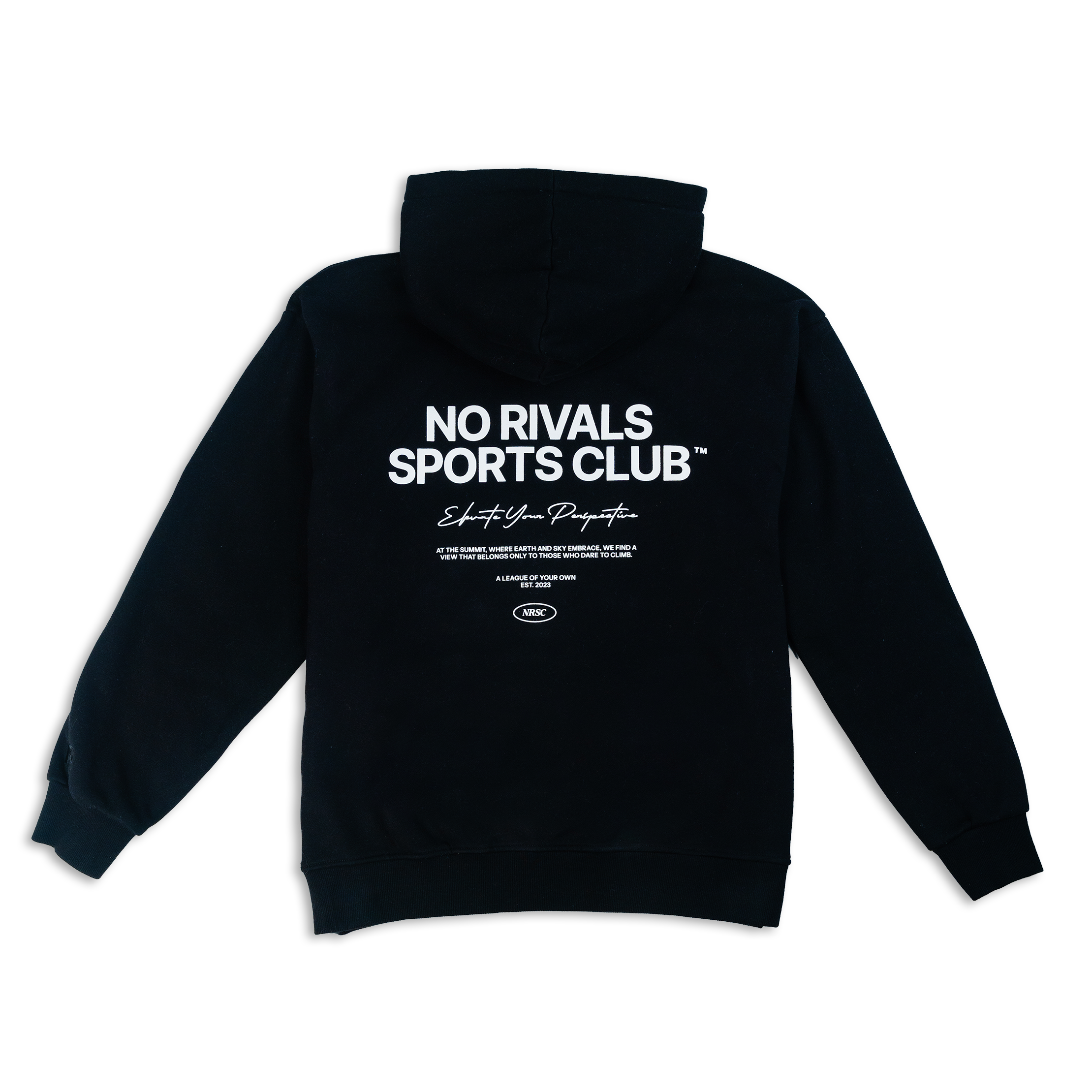 No Rivals Elevate Your Perspective Hoodie Coal L