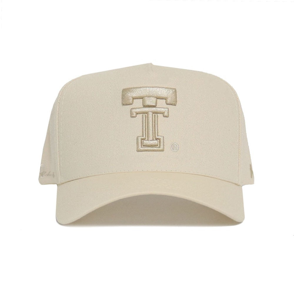 Texas Tech Creme NIL Hat - CJ Baskerville - No Rivals