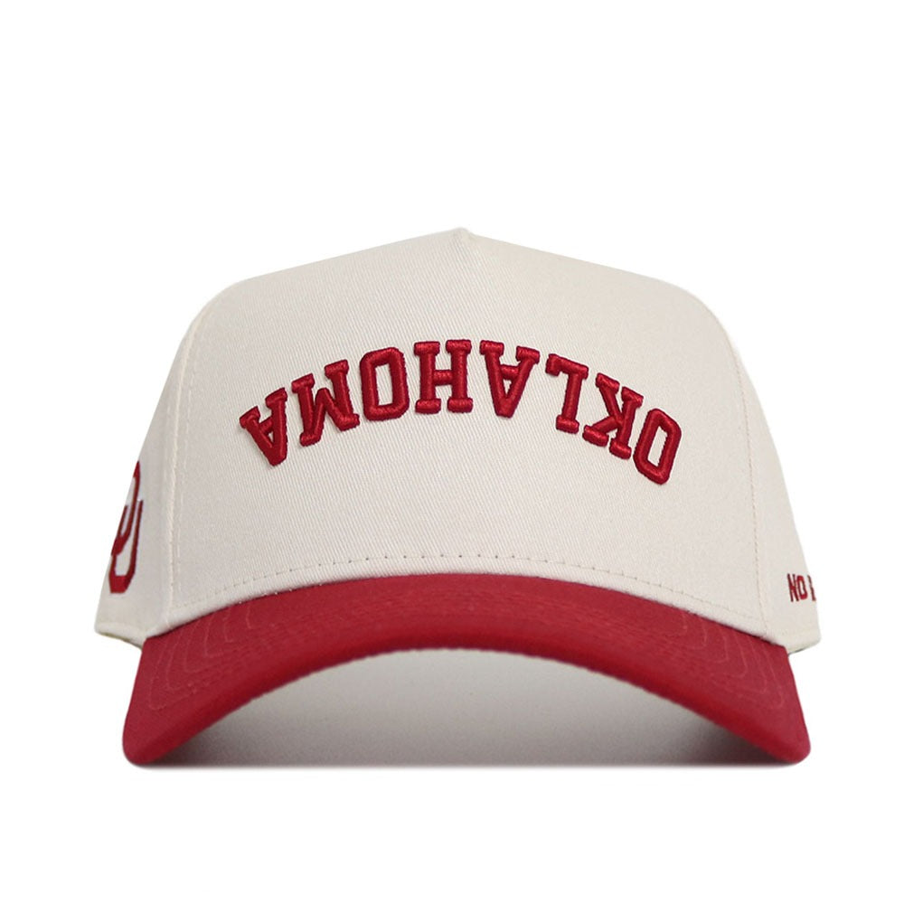 Upside Down OKLAHOMA Hat - Classic Colors - No Rivals