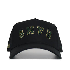 Upside Down RAMS Hat - Colorado State - Blackout - No Rivals