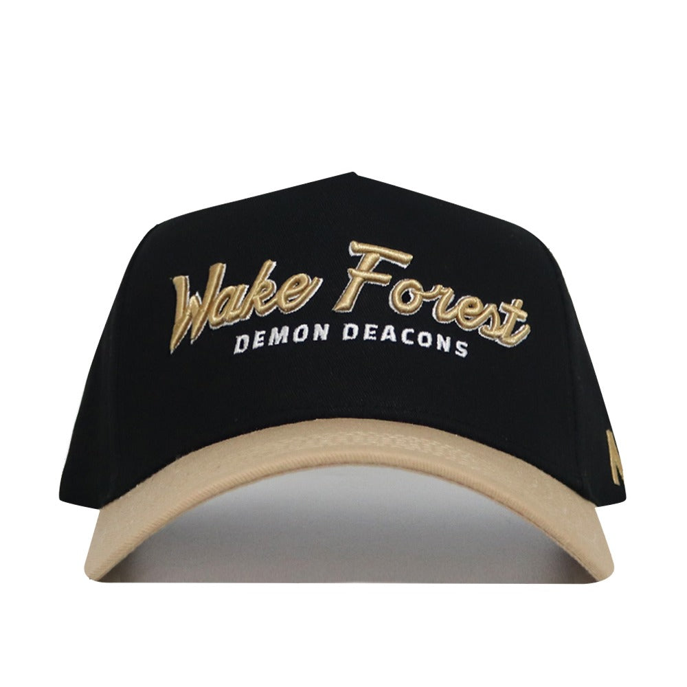 Wake Forest Retro Script Hat - No Rivals