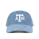 Texas A&M Corduroy Hat - Unstructured - Sky Blue - No Rivals