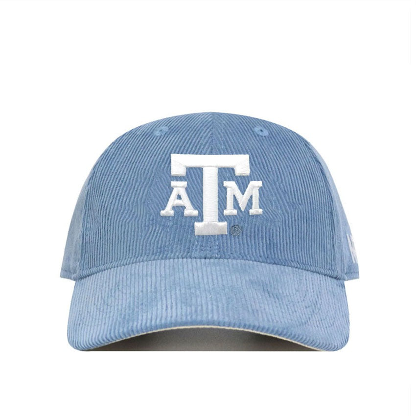 Texas A&M Corduroy Hat - Unstructured - Sky Blue - No Rivals