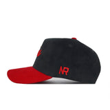 WKU Tops Script Hat - Black/Red Corduroy - No Rivals
