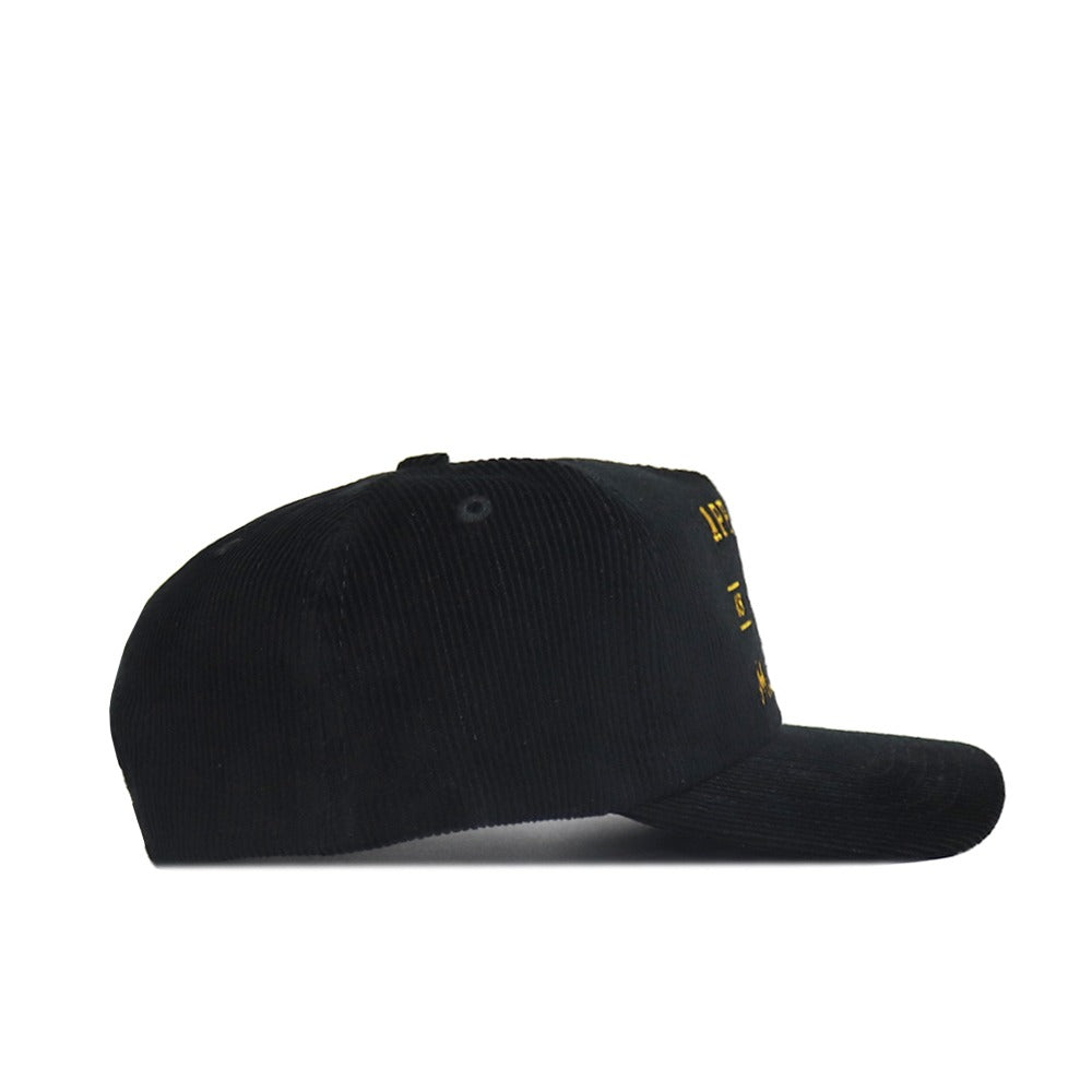 App State Vintage Cord Hat - Black - No Rivals