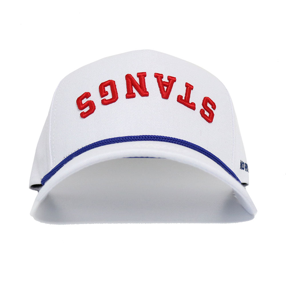 Upside Down STANGS Hat - SMU - Whiteout - No Rivals