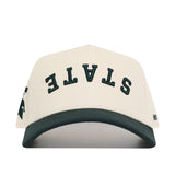 Upside Down STATE Hat - Michigan State - Classic Colors - No Rivals