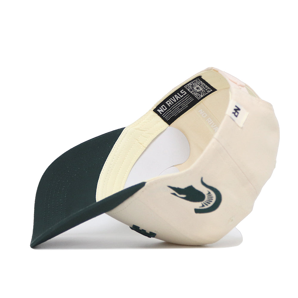 Upside Down STATE Hat - Michigan State - Classic Colors - No Rivals