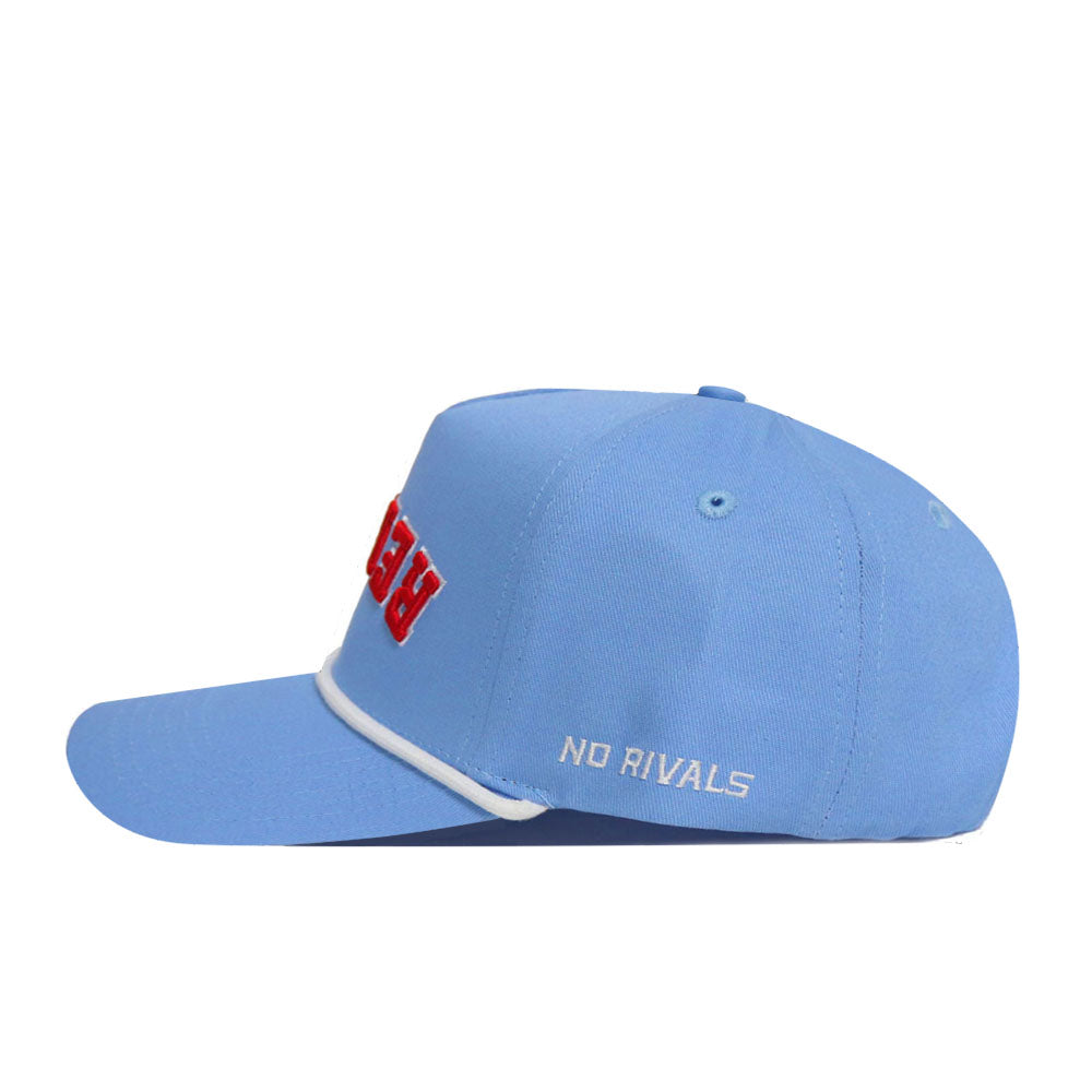 Upside Down Ole Miss REBELS Hat - Powder Blue - No Rivals