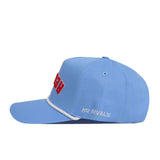 Upside Down Ole Miss REBELS Hat - Powder Blue - No Rivals
