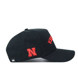 Upside Down NEBRASKA Hat - Blackout - No Rivals