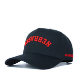 Upside Down NEBRASKA Hat - Blackout - No Rivals