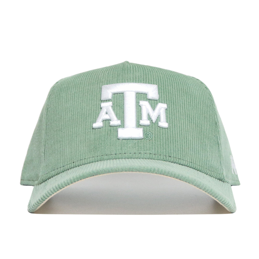 Texas A&M Corduroy Hat - Structured - Spring Green (B2B) - No Rivals