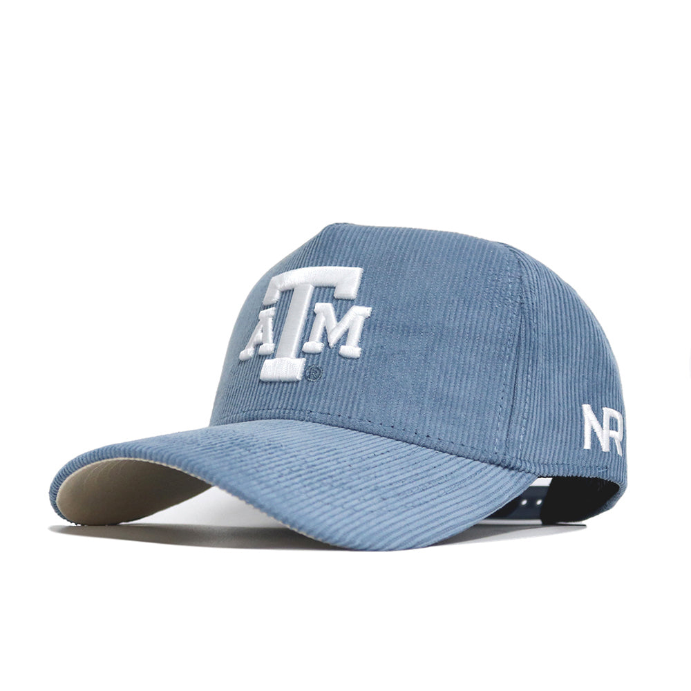 Texas A&M Corduroy Hat - Structured - Sky Blue (B2B) - No Rivals