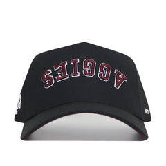 Upside Down Texas A&M AGGIES Hat - Blackout - No Rivals