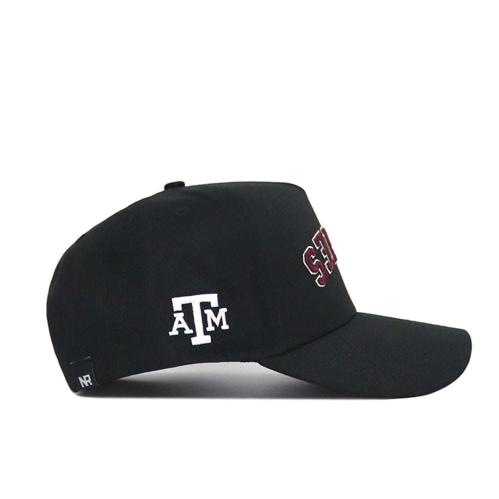 Upside Down Texas A&M AGGIES Hat - Blackout - No Rivals