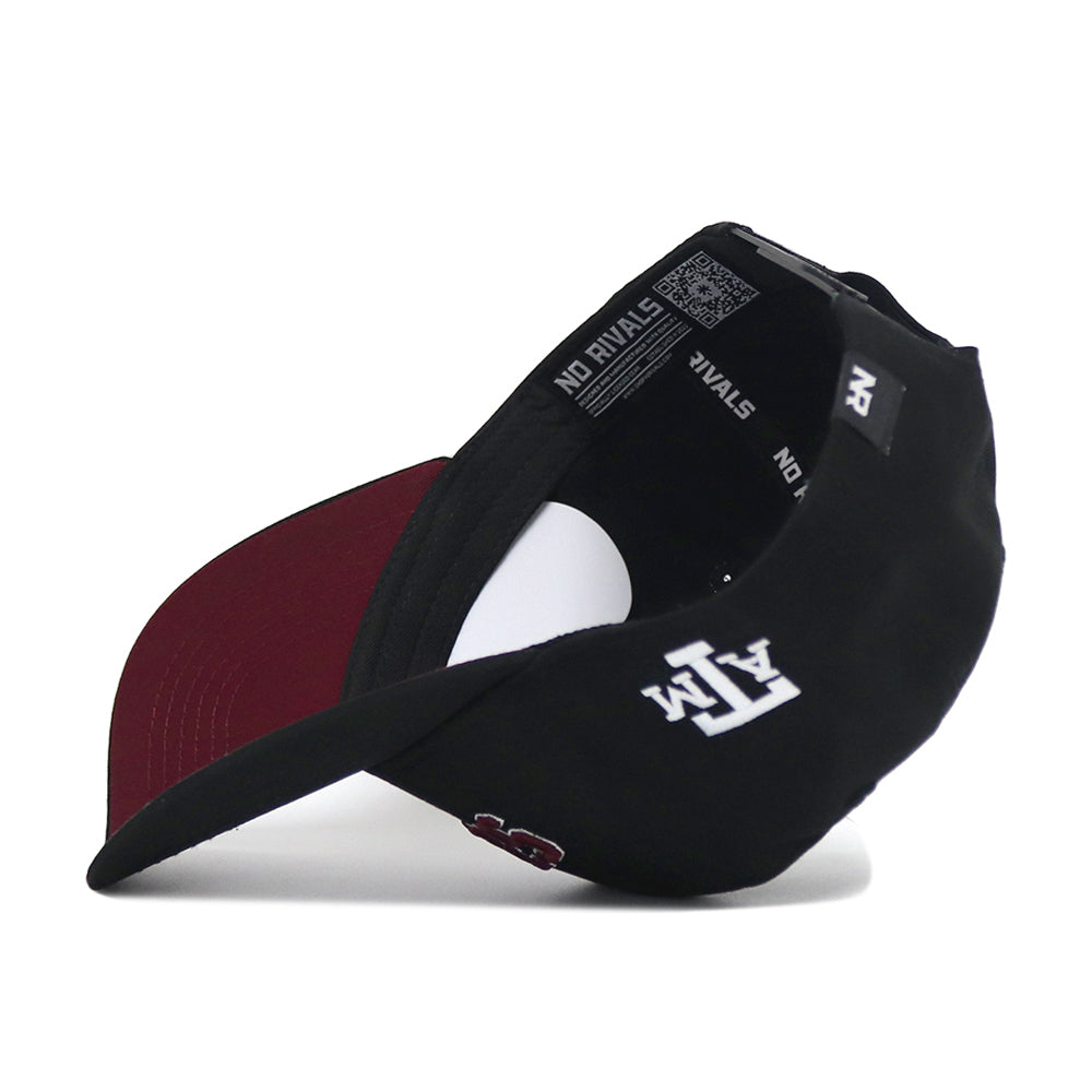 Upside Down Texas A&M AGGIES Hat - Blackout - No Rivals