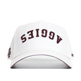 Upside Down Texas A&M AGGIES Hat - Whiteout (B2B) - No Rivals