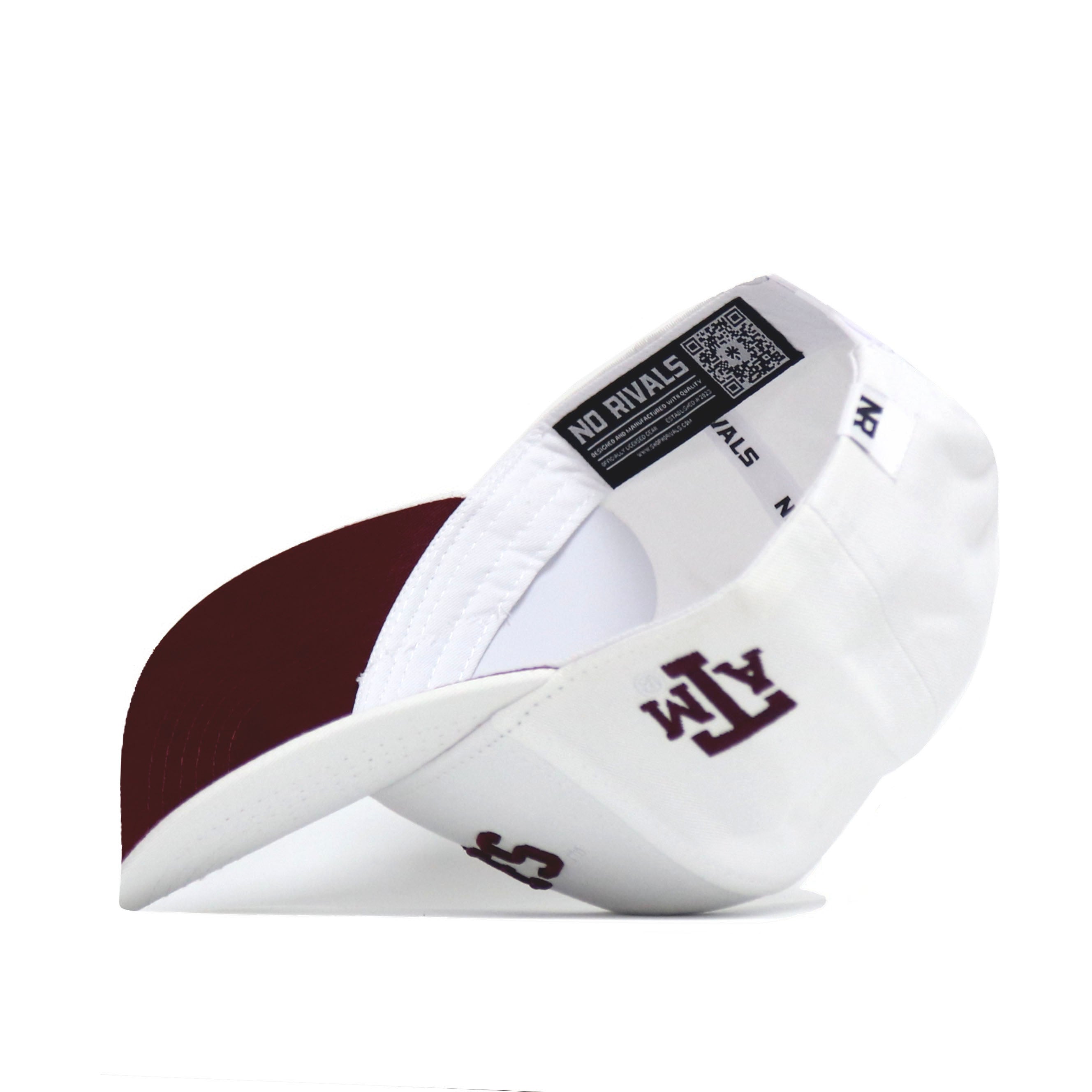 Upside Down Texas A&M AGGIES Hat - Whiteout (B2B) - No Rivals