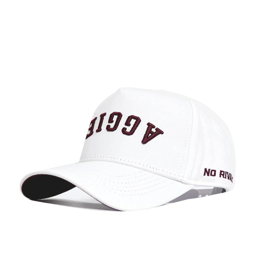 Upside Down Texas A&M AGGIES Hat - Whiteout (B2B) - No Rivals