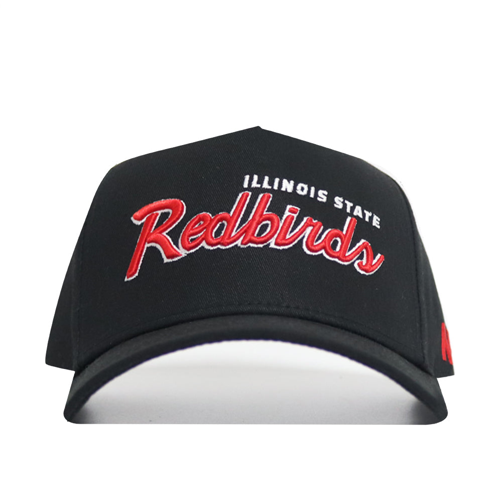 Illinois State Retro Script Hat - Blackout - No Rivals