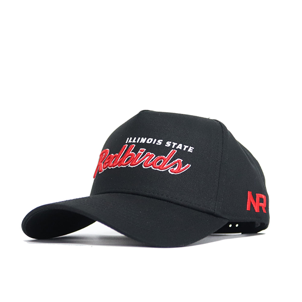 Illinois State Retro Script Hat - Blackout - No Rivals