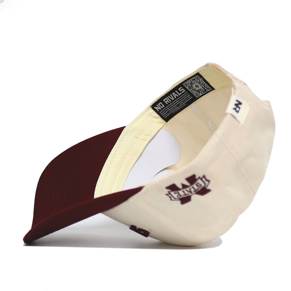 Upside Down BULLDOGS Hat - Mississippi State - Classic Colors - No Rivals