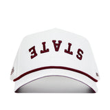Upside Down STATE Hat - Mississippi State - Whiteout - No Rivals