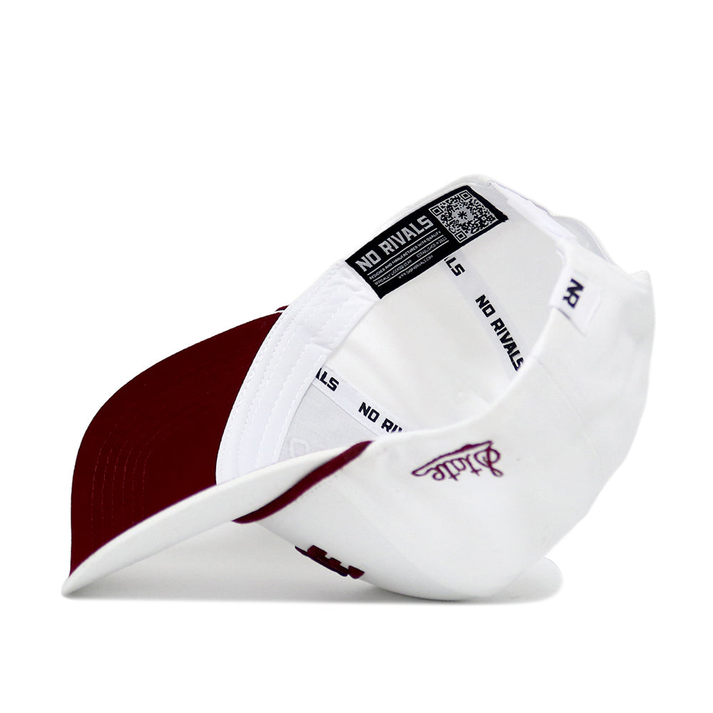 Upside Down STATE Hat - Mississippi State - Whiteout - No Rivals