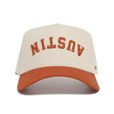 Upside Down AUSTIN Hat - Classic Orange - No Rivals