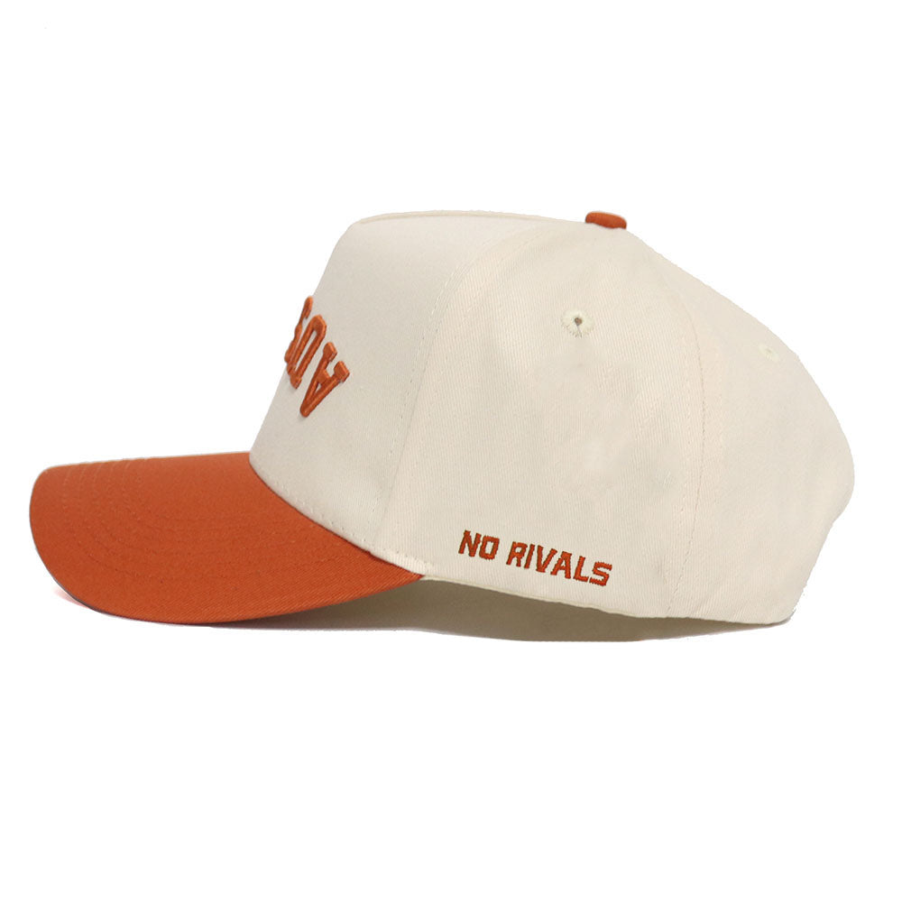 Upside Down AUSTIN Hat - Classic Orange - No Rivals