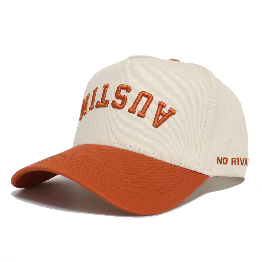 Upside Down AUSTIN Hat - Classic Orange - No Rivals