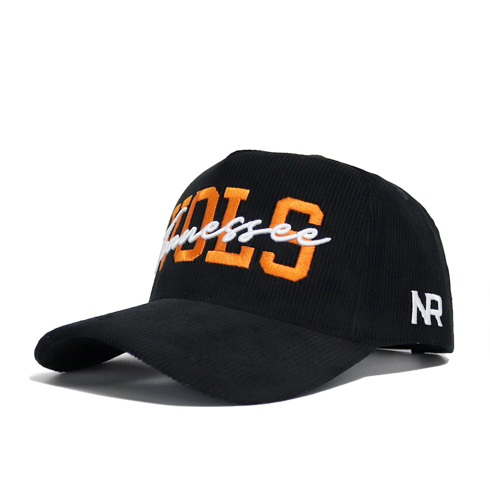 Tennessee Script Cord Hat - Black - No Rivals