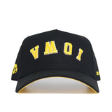 Upside Down IOWA Hat - Blackout - No Rivals