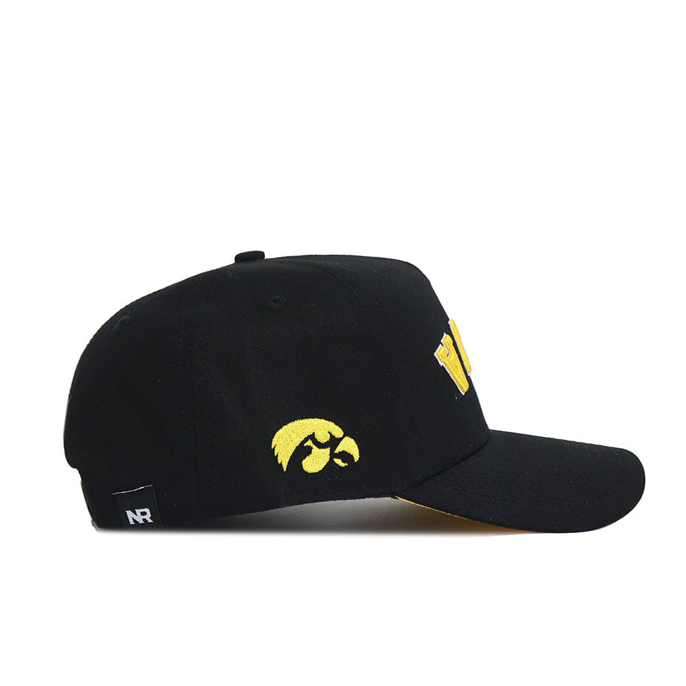 Upside Down IOWA Hat - Blackout - No Rivals