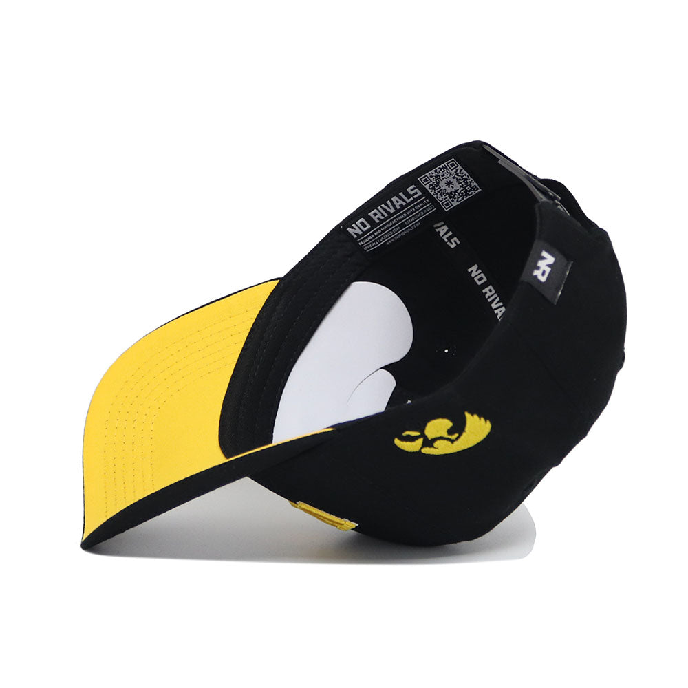 Upside Down IOWA Hat - Blackout - No Rivals