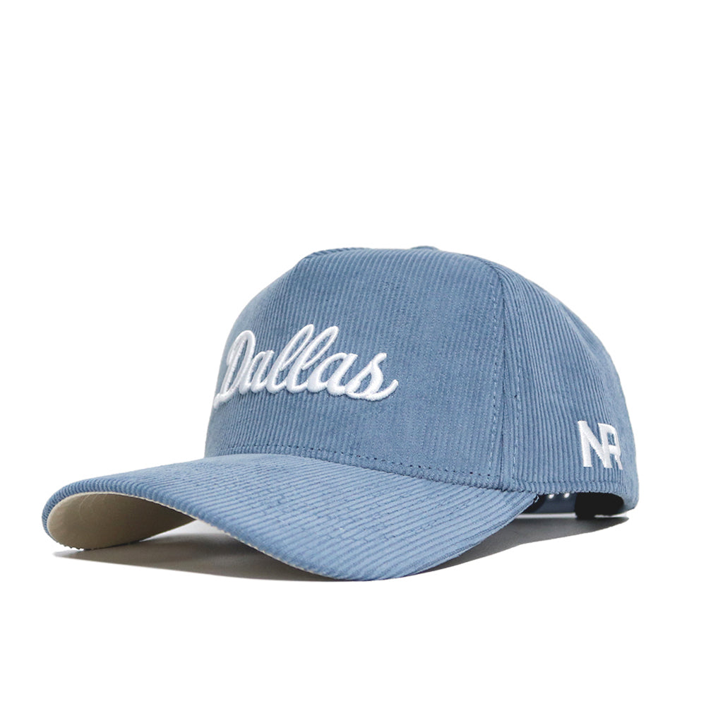 Dallas Corduroy Hat - Structured - Sky Blue (B2B) - No Rivals