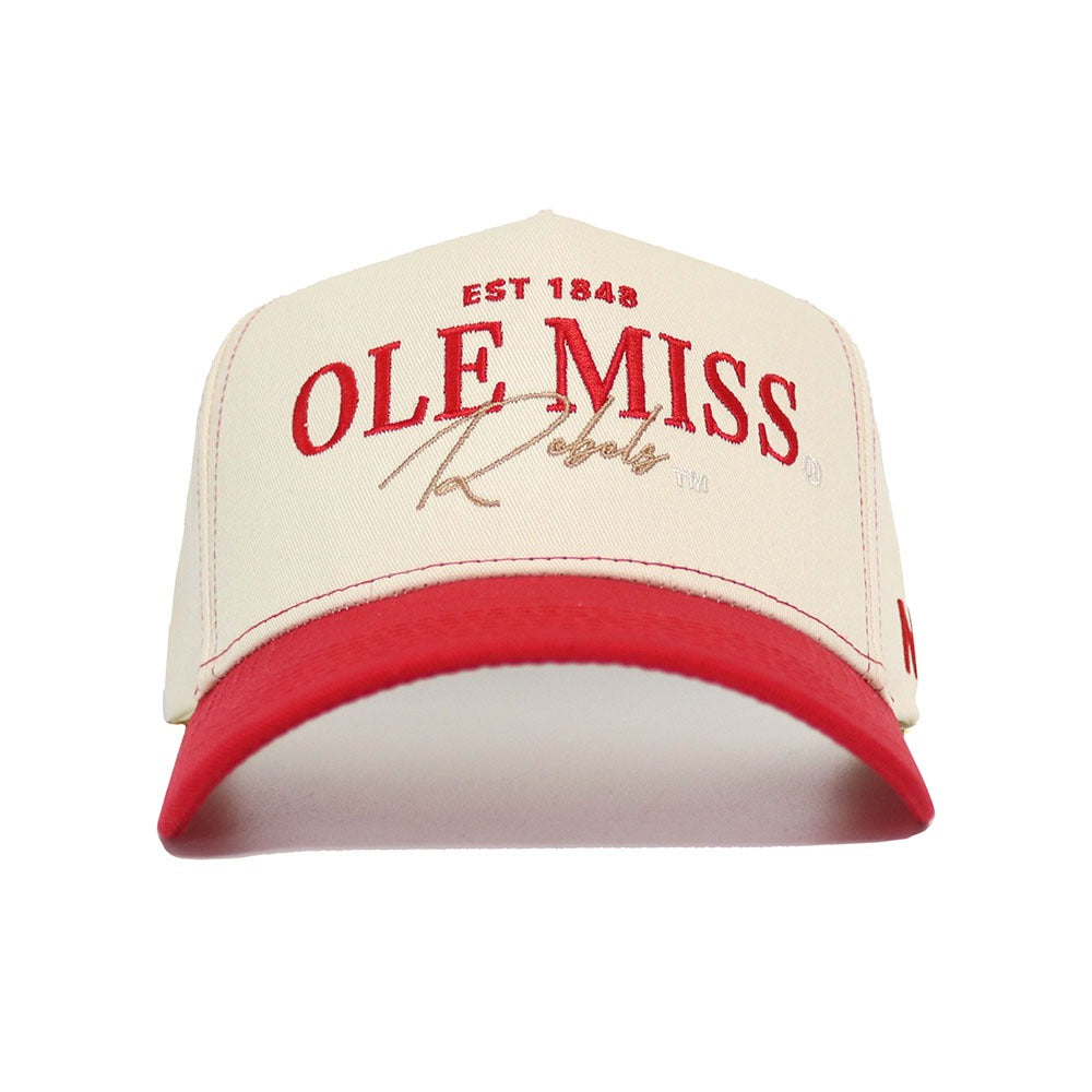 Ole Miss Vintage Hat - Red - No Rivals