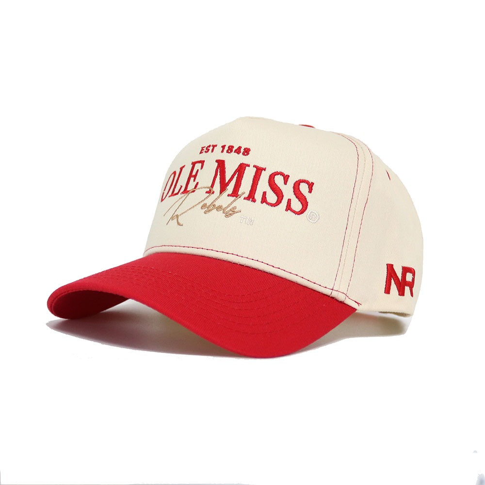Ole Miss Vintage Hat - Red - No Rivals
