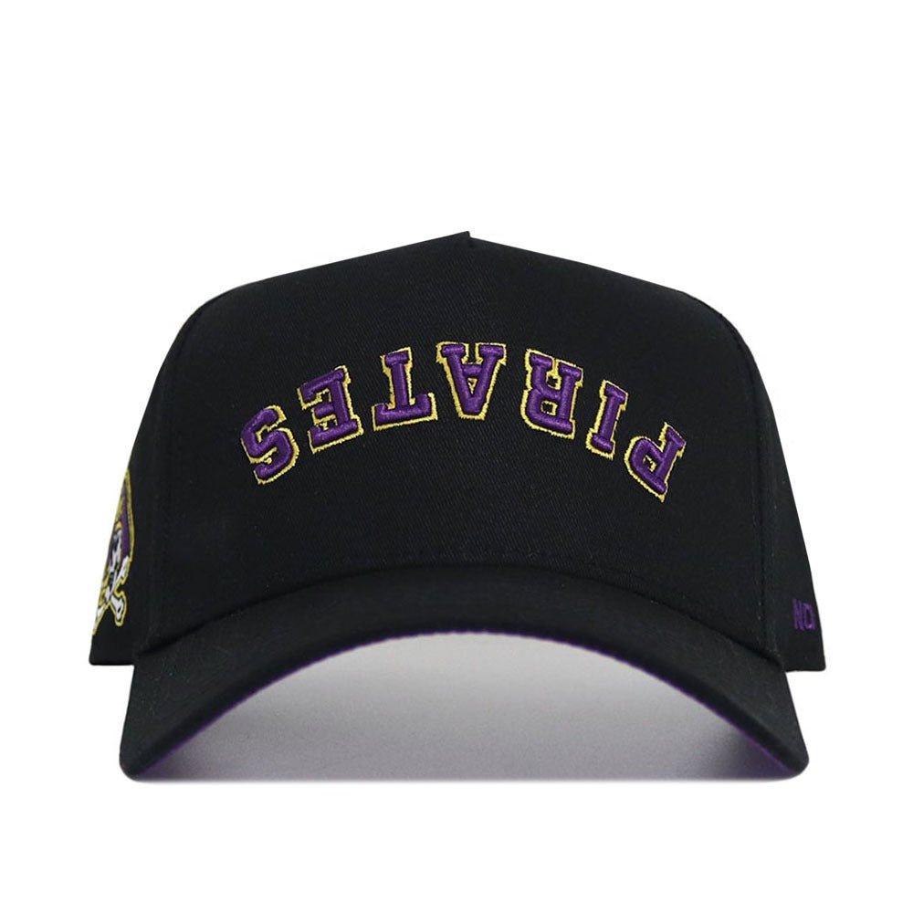 Upside Down PIRATES Hat - ECU - Blackout - No Rivals