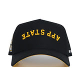 Upside Down APP STATE Hat - Blackout - No Rivals