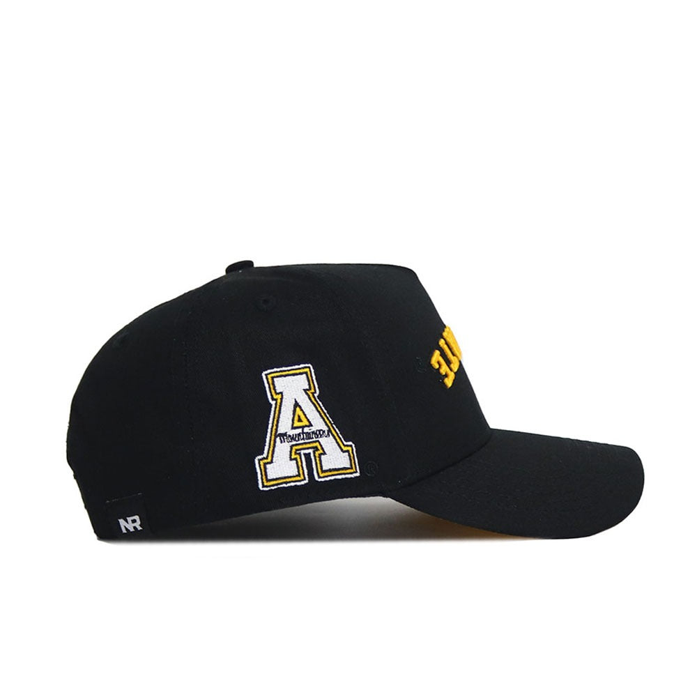 Upside Down APP STATE Hat - Blackout - No Rivals