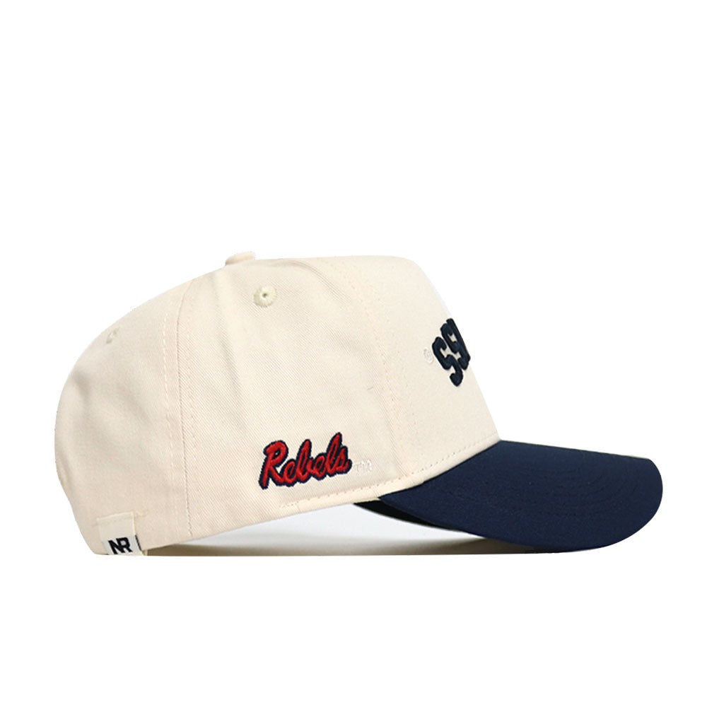 Upside Down OLE MISS Hat - Classic Colors - No Rivals