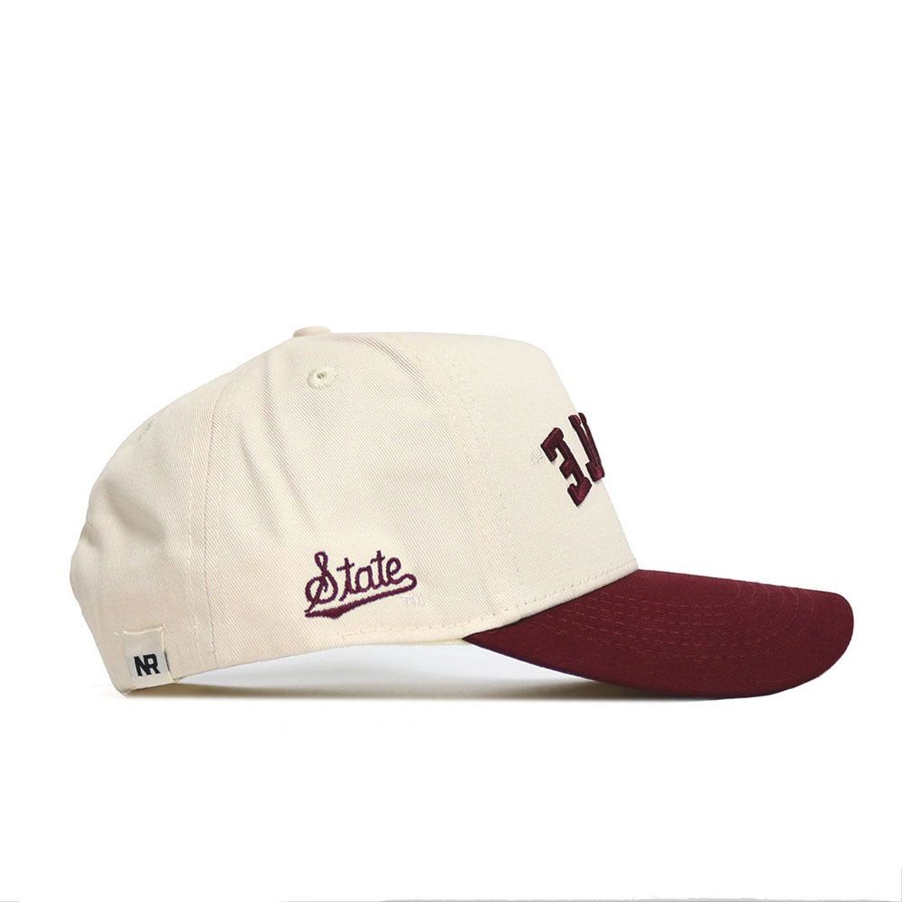 Upside Down STATE Hat - Mississippi State - Classic Colors - No Rivals