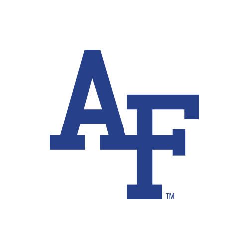 Blue letters AF overlapping each other on a light gray background, representing the United States Air Force Academy logo.