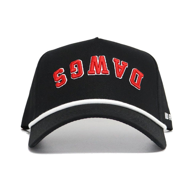 Upside Down DAWGS Hat - Georgia - Blackout - No Rivals