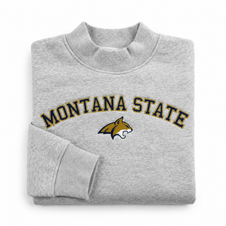 Montana State Mock Neck - Grey