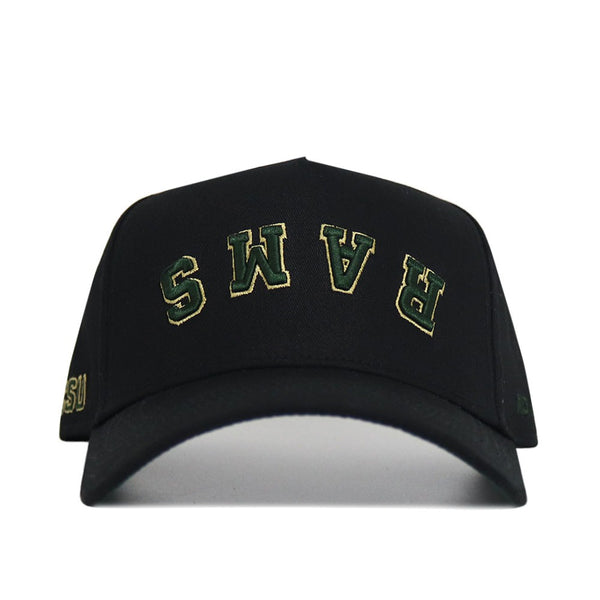 Upside Down RAMS Hat - Colorado State - Blackout – No Rivals