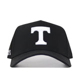 The No Rivals Tennessee Athletic Hat features an unstructured black design with a large white Power T embroidered on the front.