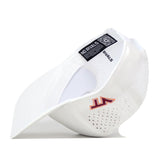 White performance fabric Virginia Tech Hokies Football Mascot Hat - White featuring a small embroidered Virginia Tech logo on the side and a branded No Rivals tag on the interior.